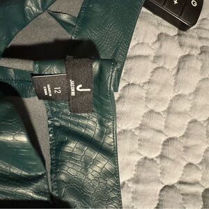 Jason Wu Dark Green Wide Leg Pants